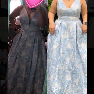 Light blue prom dress